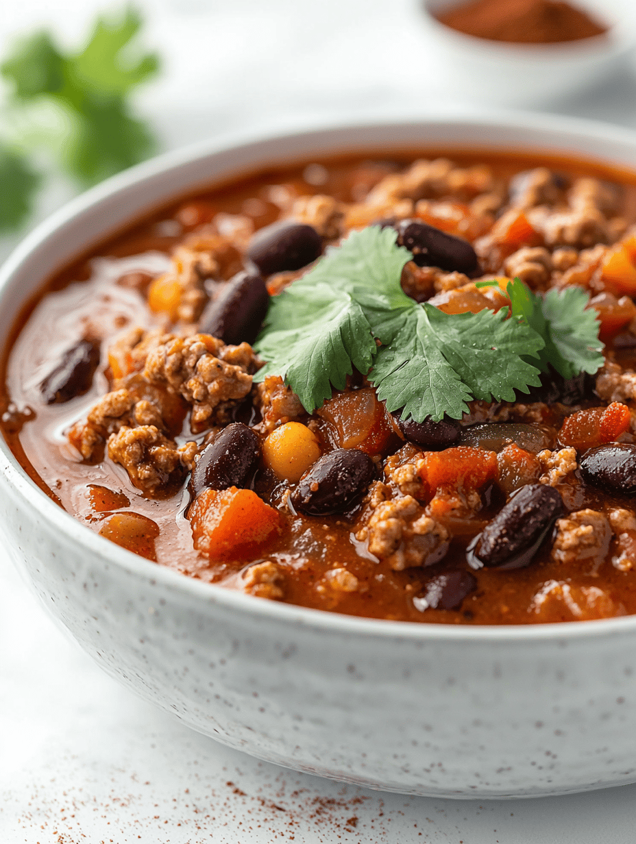Unconventional Comfort: Spicy Turkey Chili with a Twist