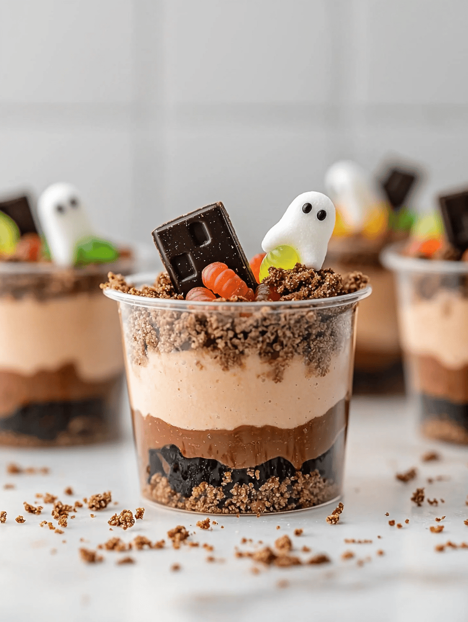 Halloween Graveyard Pudding Cups: A Spooky, Delicious Surprise