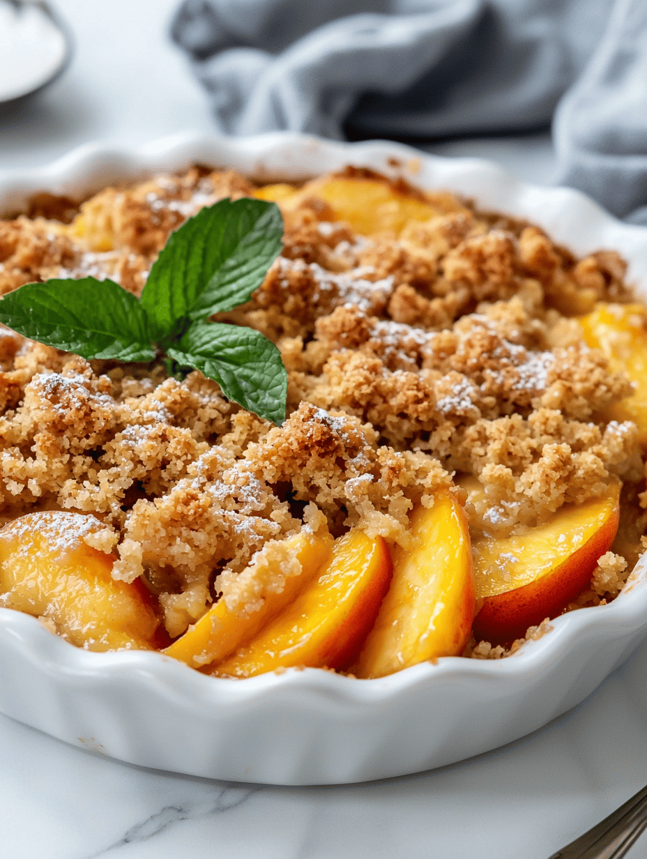 Hidden Gem Peach Crumble: A Nostalgic Twist for Summer Evenings